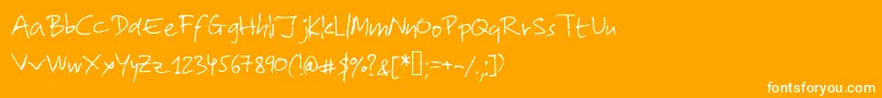 Lolo2 Font – White Fonts on Orange Background