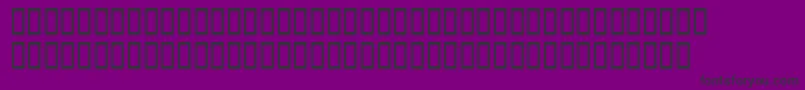Шрифт Tamflanahansh – чёрные шрифты на фиолетовом фоне