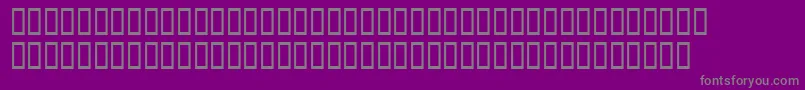 フォントTamflanahansh – 紫の背景に灰色の文字