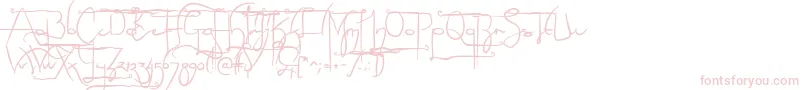 NoLicenseSculptorshandAlternatives Font – Pink Fonts on White Background