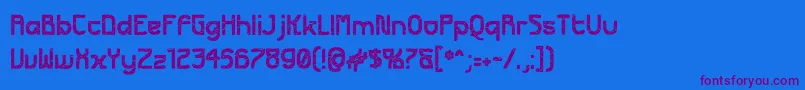 FuturexApocalypse Font – Purple Fonts on Blue Background