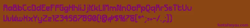 Шрифт FuturexApocalypse – фиолетовые шрифты на коричневом фоне