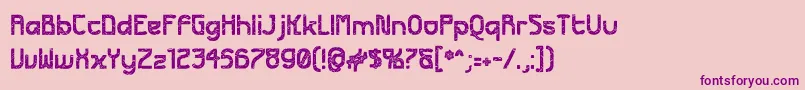 FuturexApocalypse Font – Purple Fonts on Pink Background