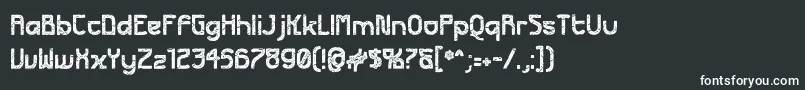 FuturexApocalypse Font – White Fonts on Black Background