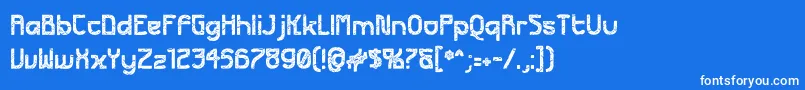 FuturexApocalypse Font – White Fonts on Blue Background