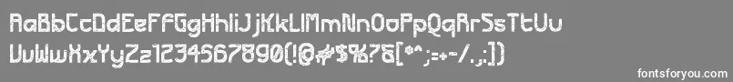 フォントFuturexApocalypse – 灰色の背景に白い文字