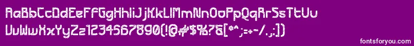 FuturexApocalypse Font – White Fonts on Purple Background