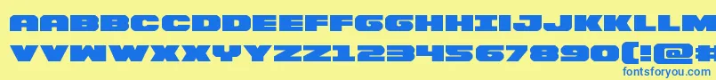 Подробнее о шрифте Bummerexpand Шрифт Bummerexpand – синие шрифты на жёлтом фоне