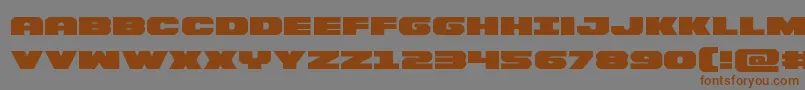 Bummerexpand Font – Brown Fonts on Gray Background