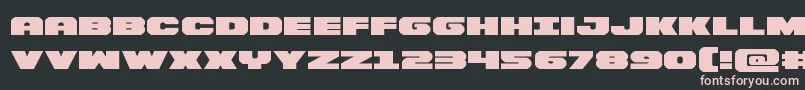 Bummerexpand Font – Pink Fonts on Black Background