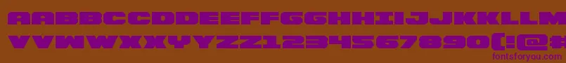 Bummerexpand Font – Purple Fonts on Brown Background