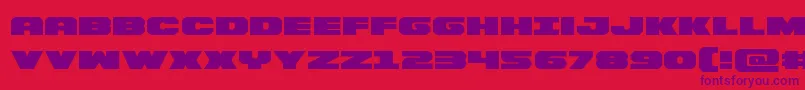 フォントBummerexpand – 赤い背景に紫のフォント