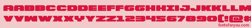 Bummerexpand Font – Red Fonts on Pink Background