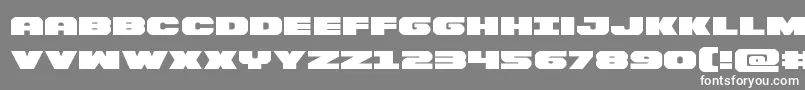 Bummerexpand Font – White Fonts on Gray Background