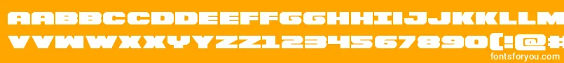 Bummerexpand Font – White Fonts on Orange Background