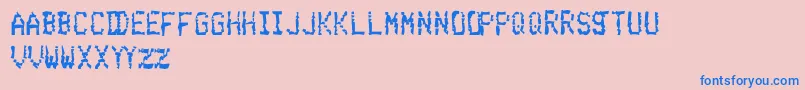 BelchingUpSalisburySteak Font – Blue Fonts on Pink Background