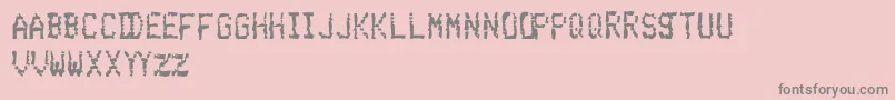 BelchingUpSalisburySteak Font – Gray Fonts on Pink Background