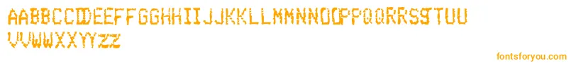 BelchingUpSalisburySteak Font – Orange Fonts on White Background