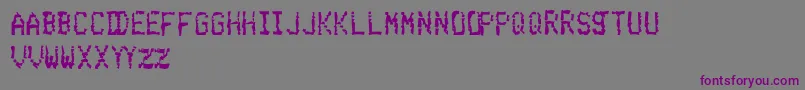 BelchingUpSalisburySteak Font – Purple Fonts on Gray Background