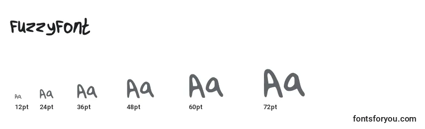 FuzzyFont Font Sizes