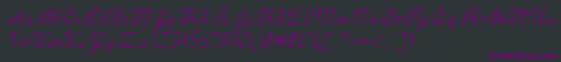 FeelMyHeartTtf Font – Purple Fonts on Black Background