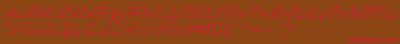 FeelMyHeartTtf Font – Red Fonts on Brown Background