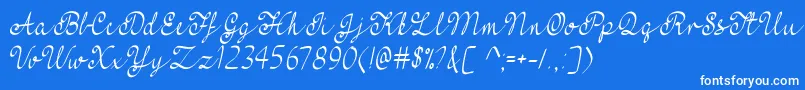 fuente FeelMyHeartTtf – Fuentes Blancas Sobre Fondo Azul