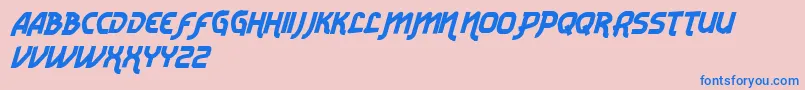 VtksRadicaleV2 Font – Blue Fonts on Pink Background