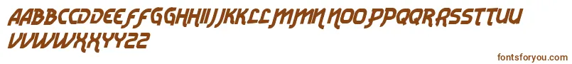 VtksRadicaleV2-fontti – ruskeat fontit valkoisella taustalla