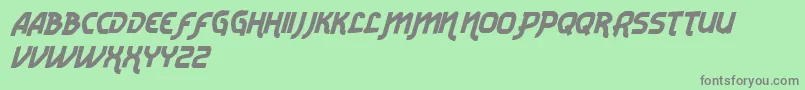 VtksRadicaleV2 Font – Gray Fonts on Green Background