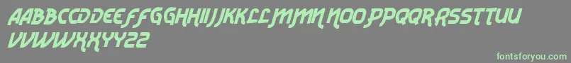 VtksRadicaleV2 Font – Green Fonts on Gray Background