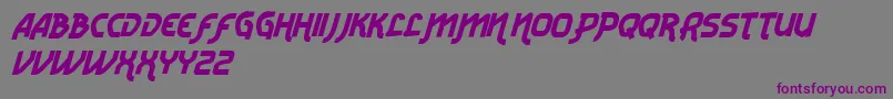 VtksRadicaleV2-Schriftart – Violette Schriften auf grauem Hintergrund