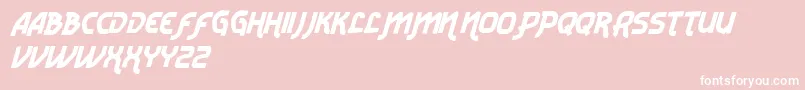 VtksRadicaleV2 Font – White Fonts on Pink Background