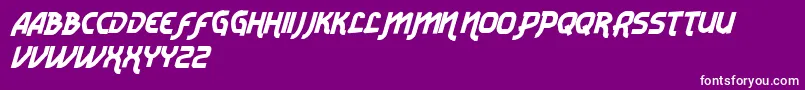 VtksRadicaleV2 Font – White Fonts on Purple Background