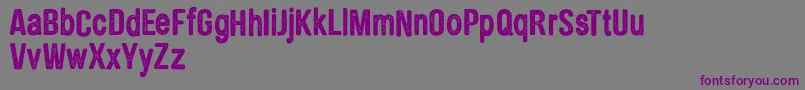 CfbrothersinarmspersonalRe Font – Purple Fonts on Gray Background