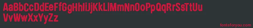 CfbrothersinarmspersonalRe Font – Red Fonts on Black Background