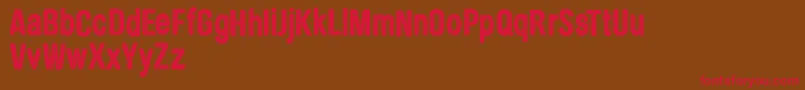 CfbrothersinarmspersonalRe Font – Red Fonts on Brown Background