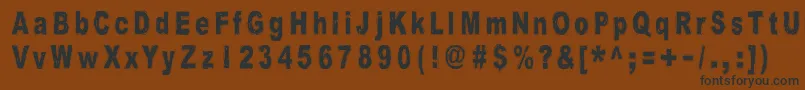 HistoryRepeatsItself Font – Black Fonts on Brown Background