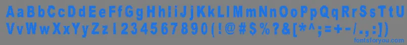 HistoryRepeatsItself Font – Blue Fonts on Gray Background