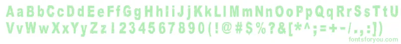 HistoryRepeatsItself Font – Green Fonts on White Background