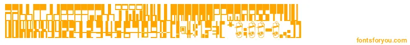 Pimpbot5000-Schriftart – Orangefarbene Schriften