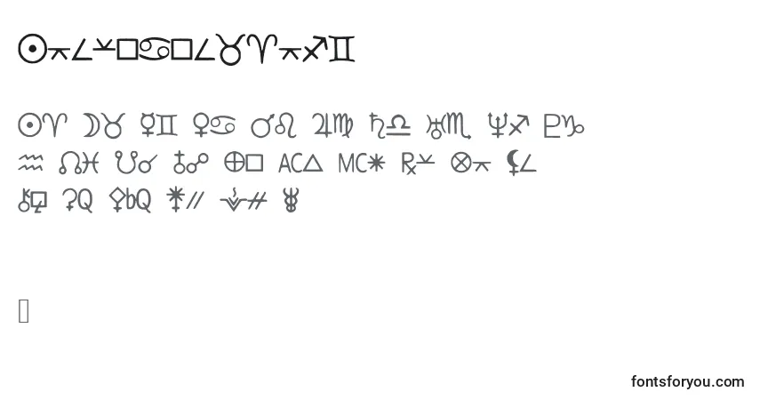 Schriftart Astrodotbasic – Alphabet, Zahlen, spezielle Symbole