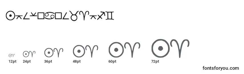 Astrodotbasic Font Sizes