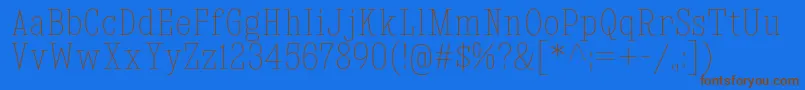 KingsbridgeCdUl Font – Brown Fonts on Blue Background