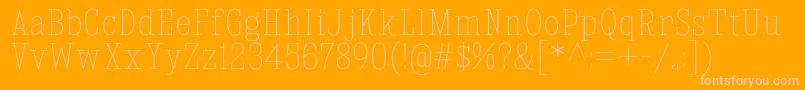 KingsbridgeCdUl Font – Pink Fonts on Orange Background