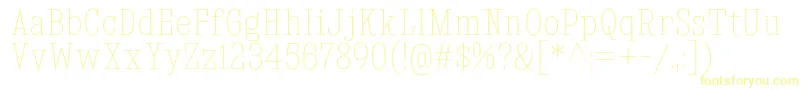 KingsbridgeCdUl-fontti – keltaiset fontit