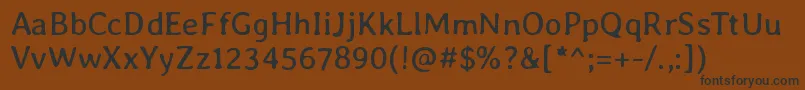 AverialibreRegular Font – Black Fonts on Brown Background