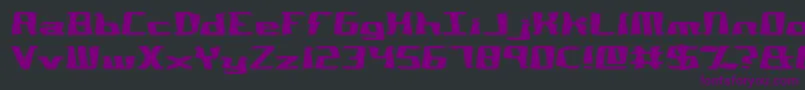 NotQuiteRightBrk Font – Purple Fonts on Black Background