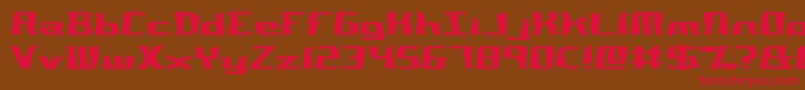 NotQuiteRightBrk Font – Red Fonts on Brown Background