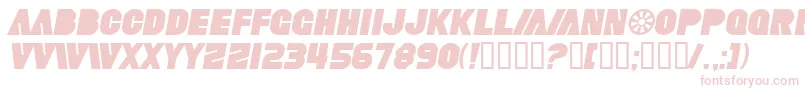 SfFortuneWheelItalic Font – Pink Fonts on White Background